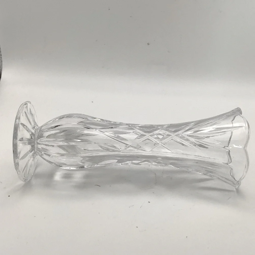 8” Footed Crystal Vase